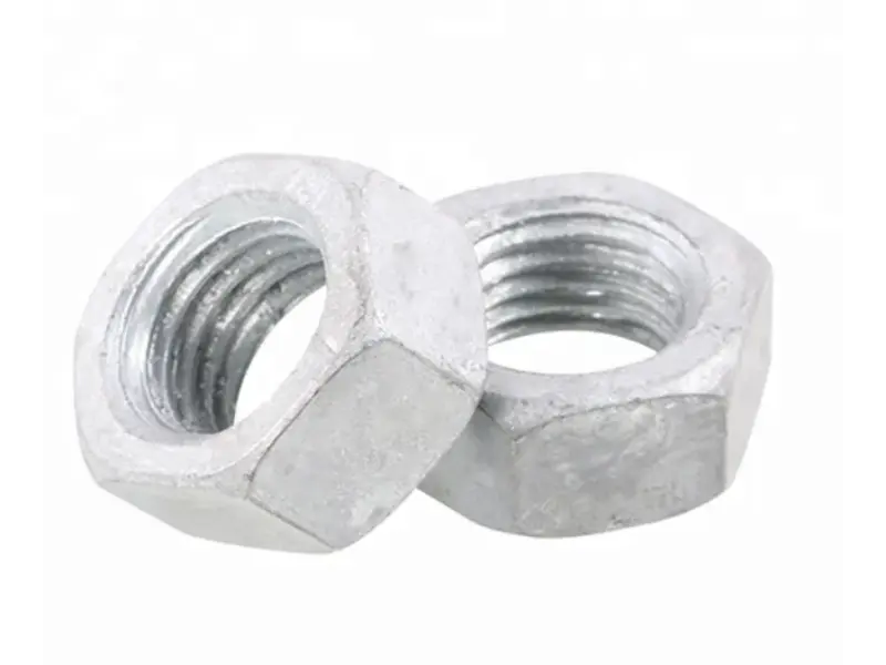 ASTM A563 Heavy Hex Nut Carbon Steel Heavy Hexagon Nut: Standard Matching Structural Nut for ASTM A325 Bolts