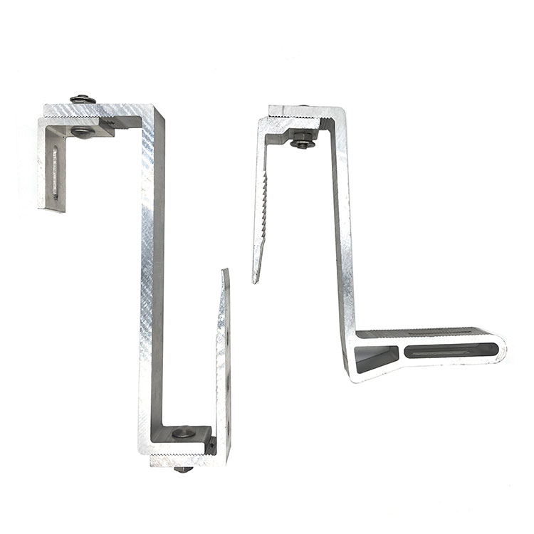 Aluminum MID & End Clamp ສໍາລັບຫນ້າດິນຫຼືຮາບພຽງຢູ່ຫລັງຄາ ວົງເລັບສະຫນັບສະຫນູນແສງອາທິດສໍາລັບແຜງພະລັງງານແສງອາທິດ