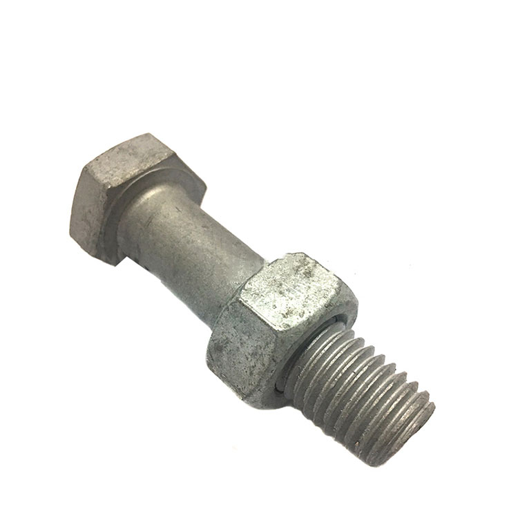 ເຫຼັກກາກບອນ A325 A490 Hot Dip Galvanized Hex Bolt Heavy