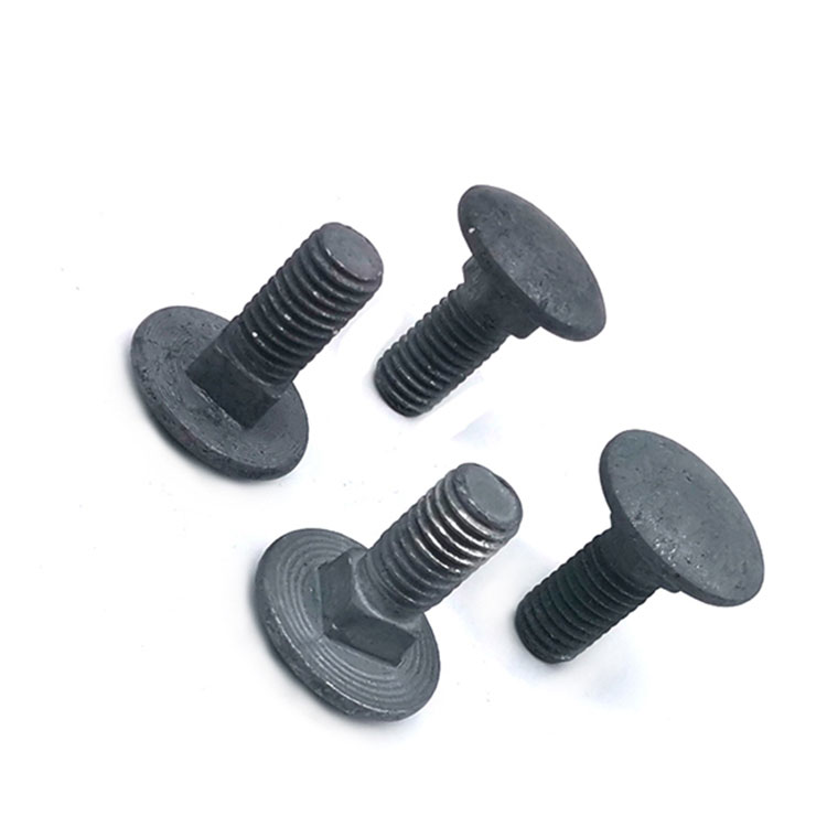 DIN 603 / DIN 608 Carbon Steel Galvanized HDG Round / Mushroom Head Square Neck Carriage Bolt