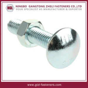 DIN603 Carbon Steel Gr4.8 Zinc Plated Bolt Carbon