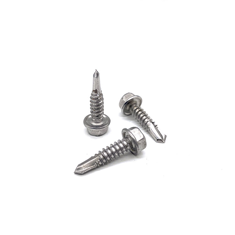 ສະແຕນເລດ DIN7504K A2-70 Flange Hexagon Head Collar Self Drilling Screws