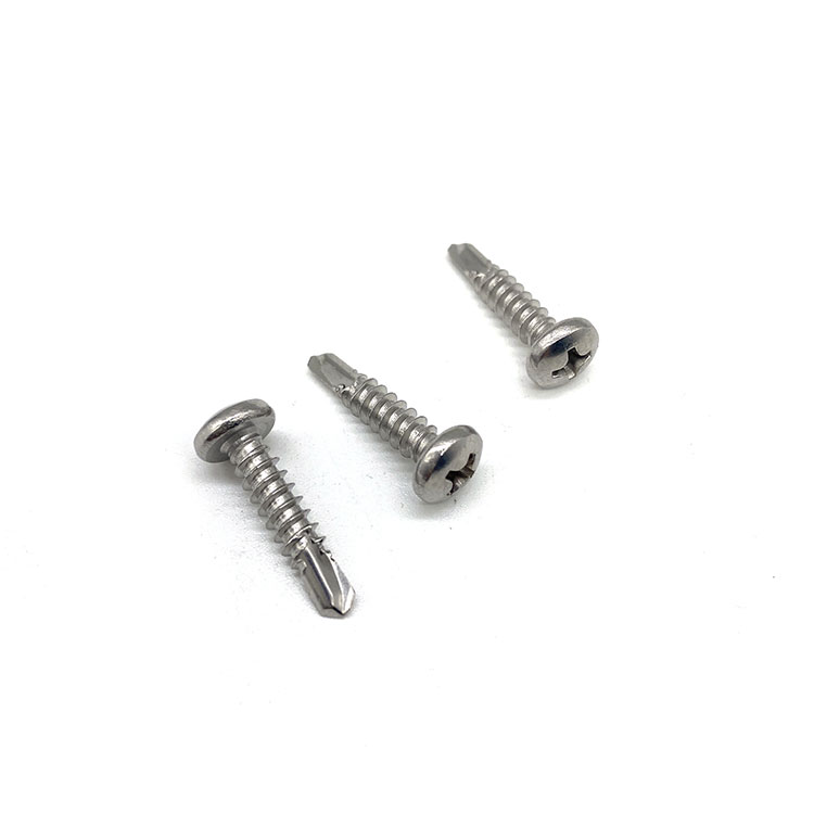 ສະແຕນເລດ DIN7504N 304 316 Phillips Head Cross Recessed Pan Head Self Drilling Screws