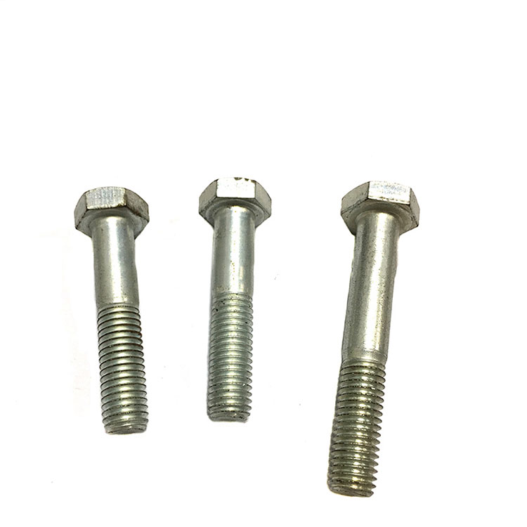 DIN931 Steel Zinc Plated Half Threaded Hex Bolts Head Bolts Partially Threaded Metric Bolts Hex Head Screws