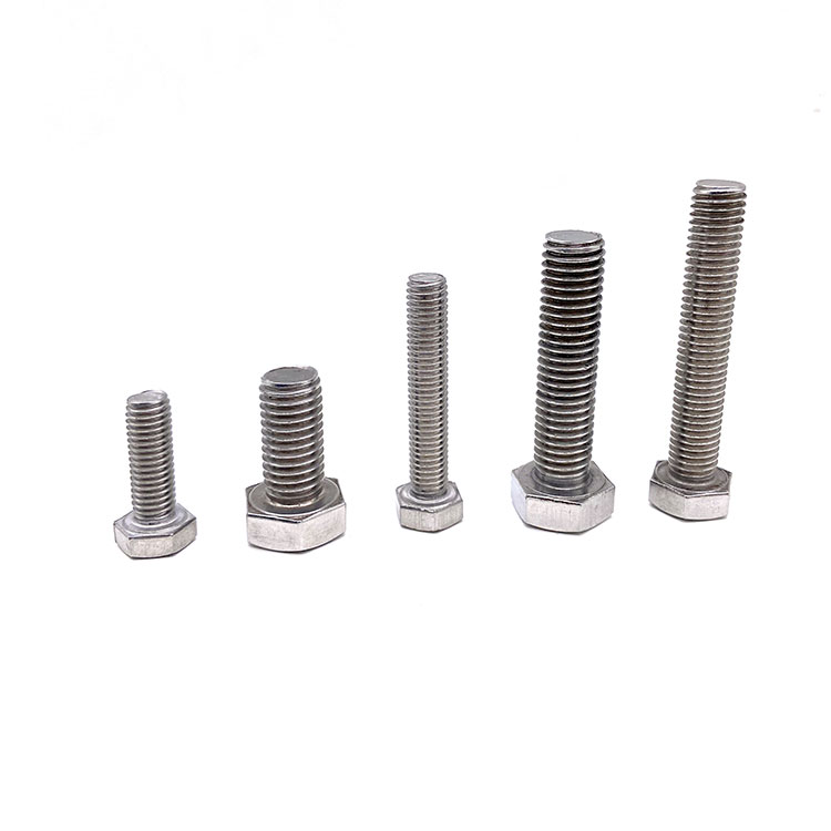 DIN933 M5 M10 M12 M8 A2-70 ສະແຕນເລດ Hex Bolts