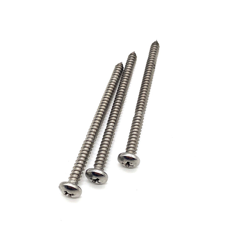 Fasteners Ss304 DIN912 M6 80mm Hook Cross Flat Head Self Tapping Screw