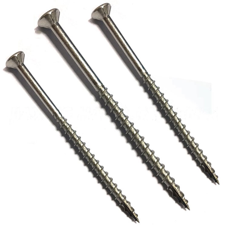 Flat Head Square Slot Self Tapping Screws ສະແຕນເລດ