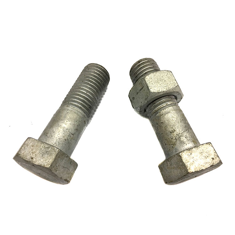 Gr 8.8, Gr10.9 Hot Dip Galvanized DIN 931 Hex Bolt with half thread