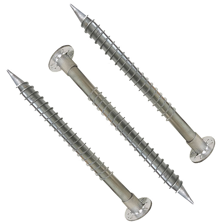 Hot Dipped Galvanized Ground Screw ສໍາລັບລະບົບແຜງແສງອາທິດ