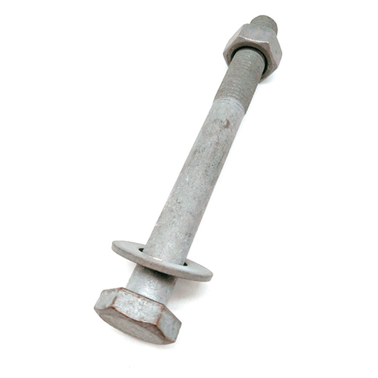 M16 M20 Carbon Steel Hot Dip Galvanized Hex Power Bolt ແລະ Nut ກັບເຄື່ອງຊັກຜ້າທໍາມະດາ