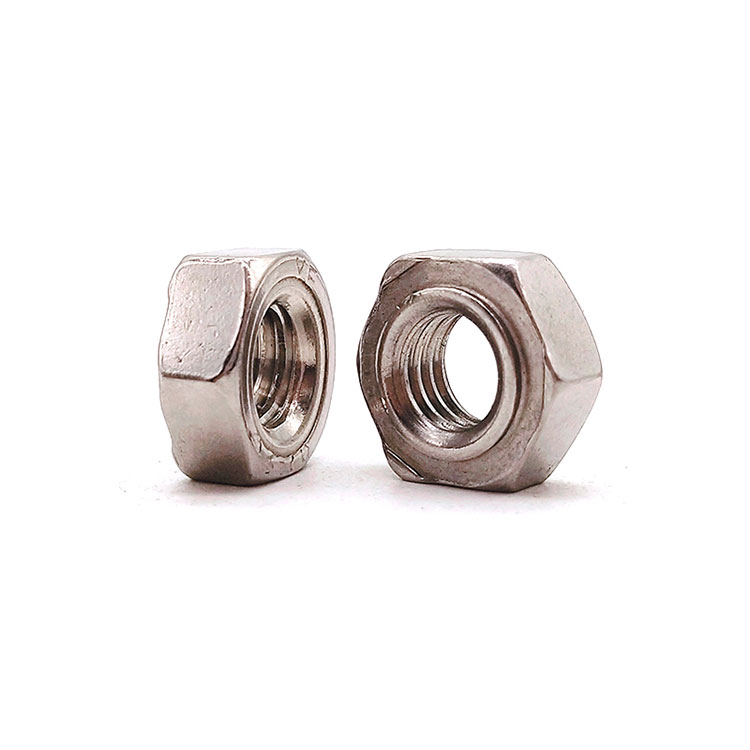 ຂະຫນາດ M6 DIN929 Stainless Steel Hexagon Weld Nut