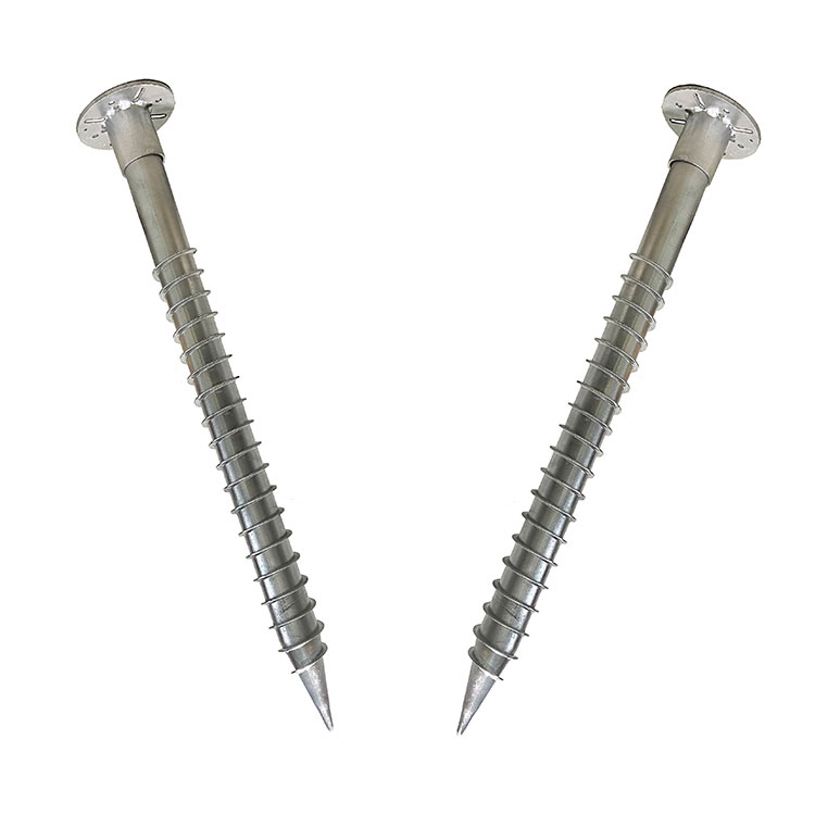 Screw Ground Steel HDG Q235 ເຫຼັກກາກບອນສໍາລັບລະບົບການຕິດຕັ້ງແສງອາທິດ