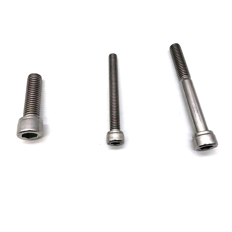 ສະແຕນເລດ 304 316 DIN912 Allen Cap Head Bolts Hex Socket Cap Head Bolts