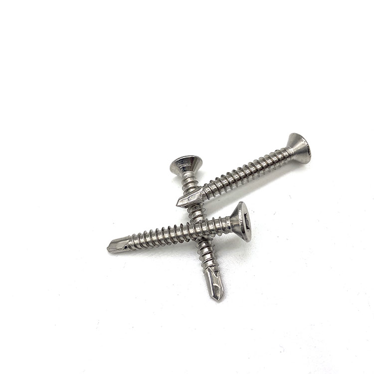 ສະແຕນເລດ 304 316 Square Recessed Flat Head Countersunk Head Self Drilling Screw