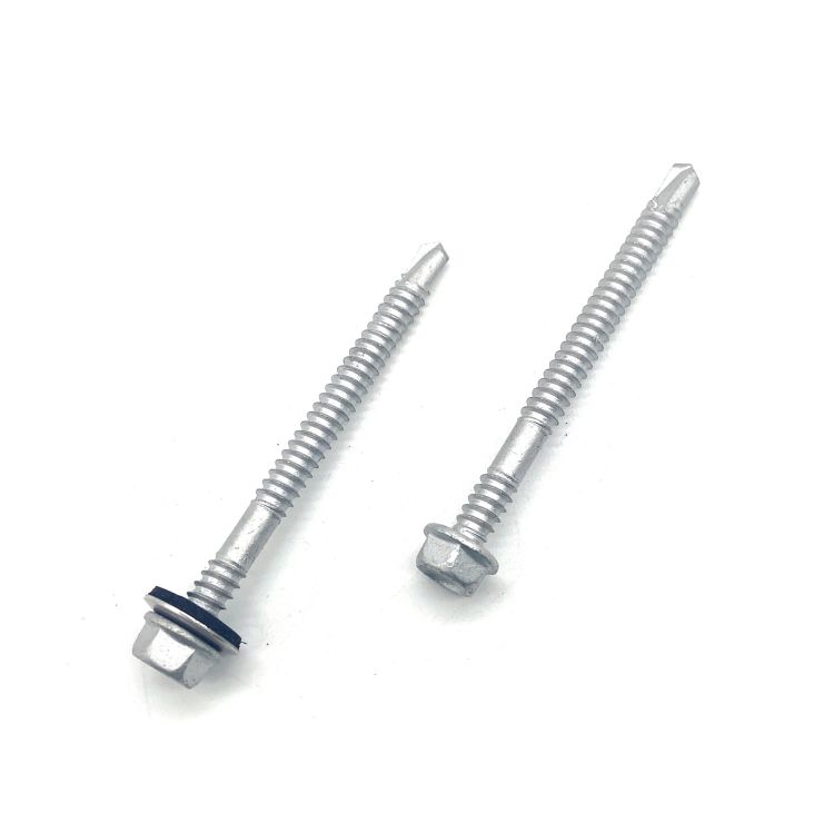 ສະແຕນເລດ 304 + 410 Compound Hex Head Composite Self Drilling Screw Bi-Metallic