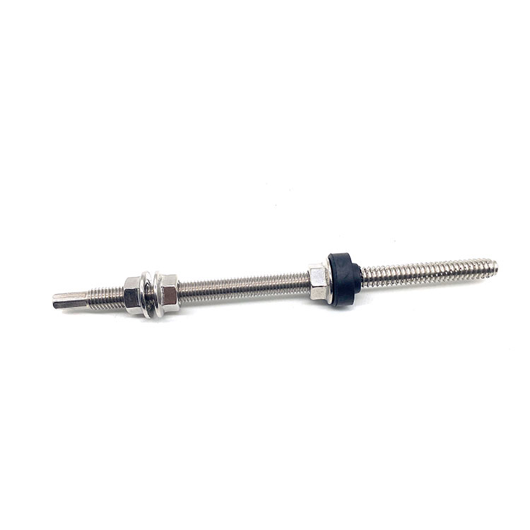 Stainless Steel 304 410 Dowel Screw Thread Solar Panel Hanger Bolt ສໍາລັບໂລຫະ