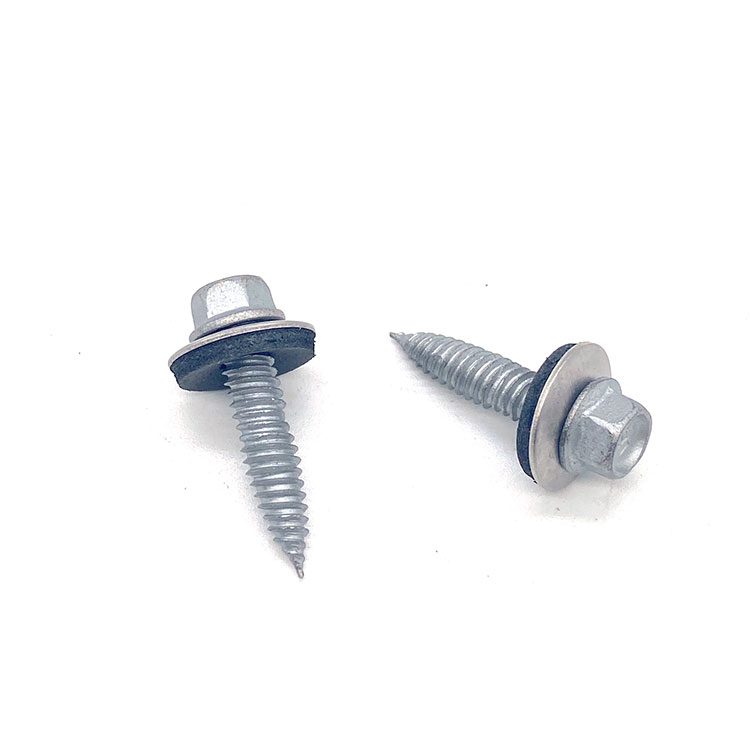 ສະແຕນເລດ 316+ Scm 435 Compound Hex Head Composite Screw Bi-Metal Tapping Self