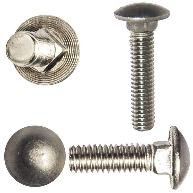 ສະແຕນເລດ Carriage Bolts Coach Bolts