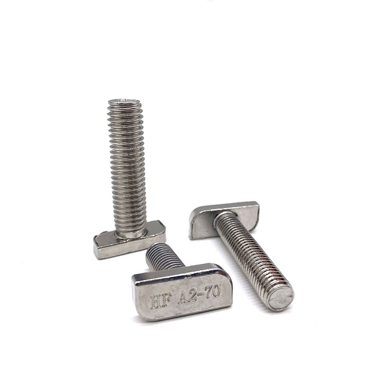 ສະແຕນເລດ T ຫົວ SS304 SS316 A2-70 A4-80 M3 M4 M5 ຫົວ Hammer Bolt