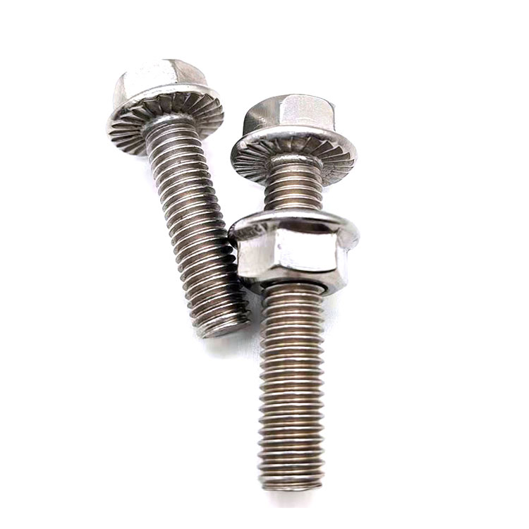 ສະແຕນເລດ 304/316 Hex Flange Bolt